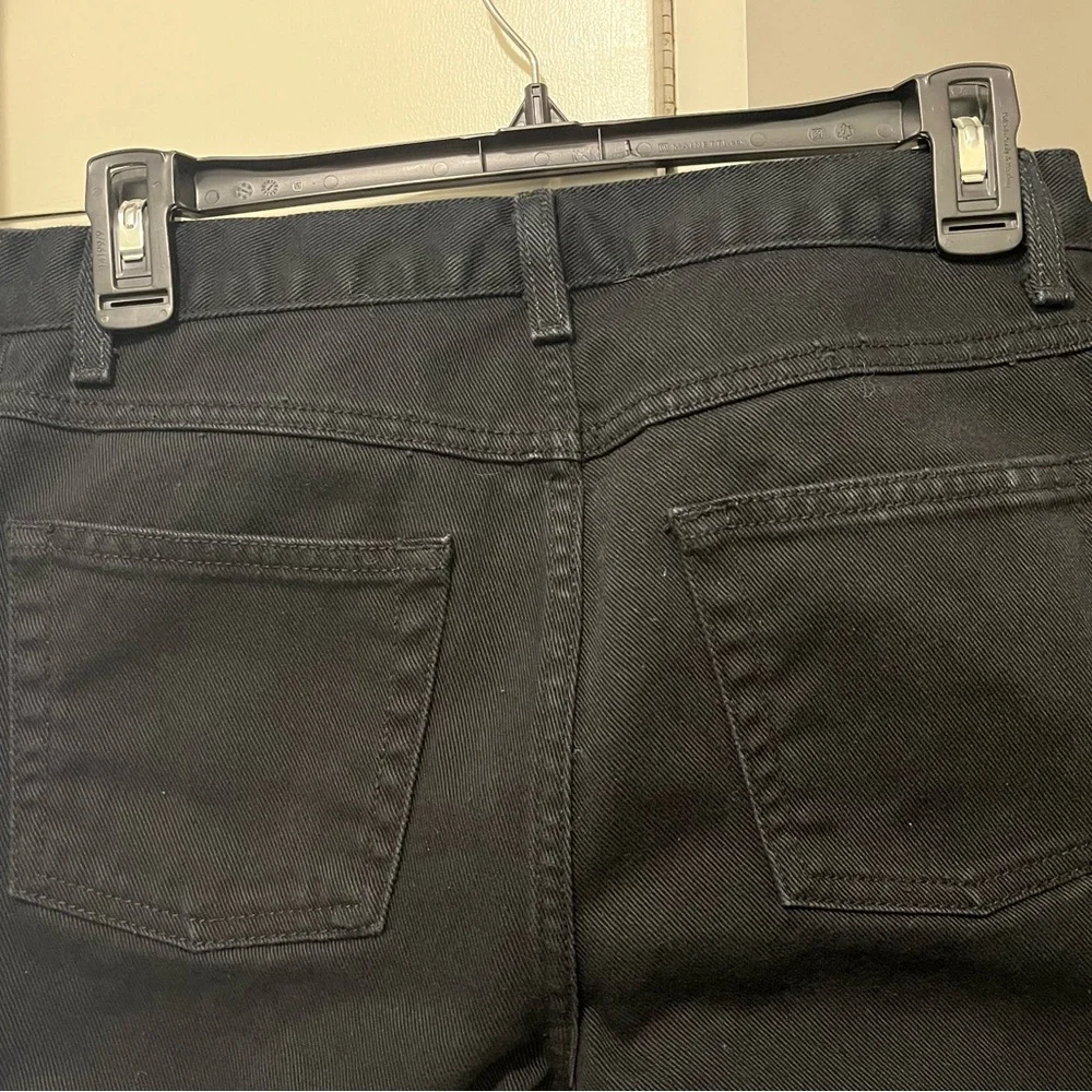 Newport News Jeanology Boot Cut Jeans, Size 6Tall Black - Picture 3 of 5